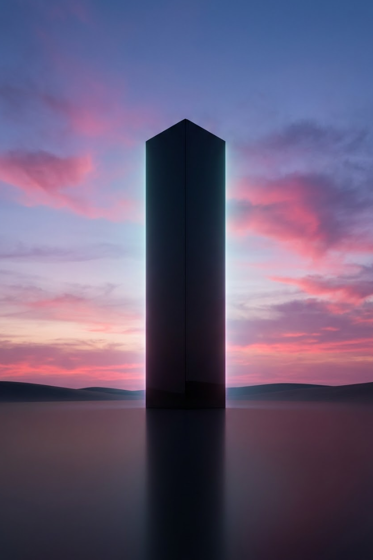 Obsidian monolith